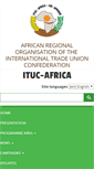 Mobile Screenshot of ituc-africa.org